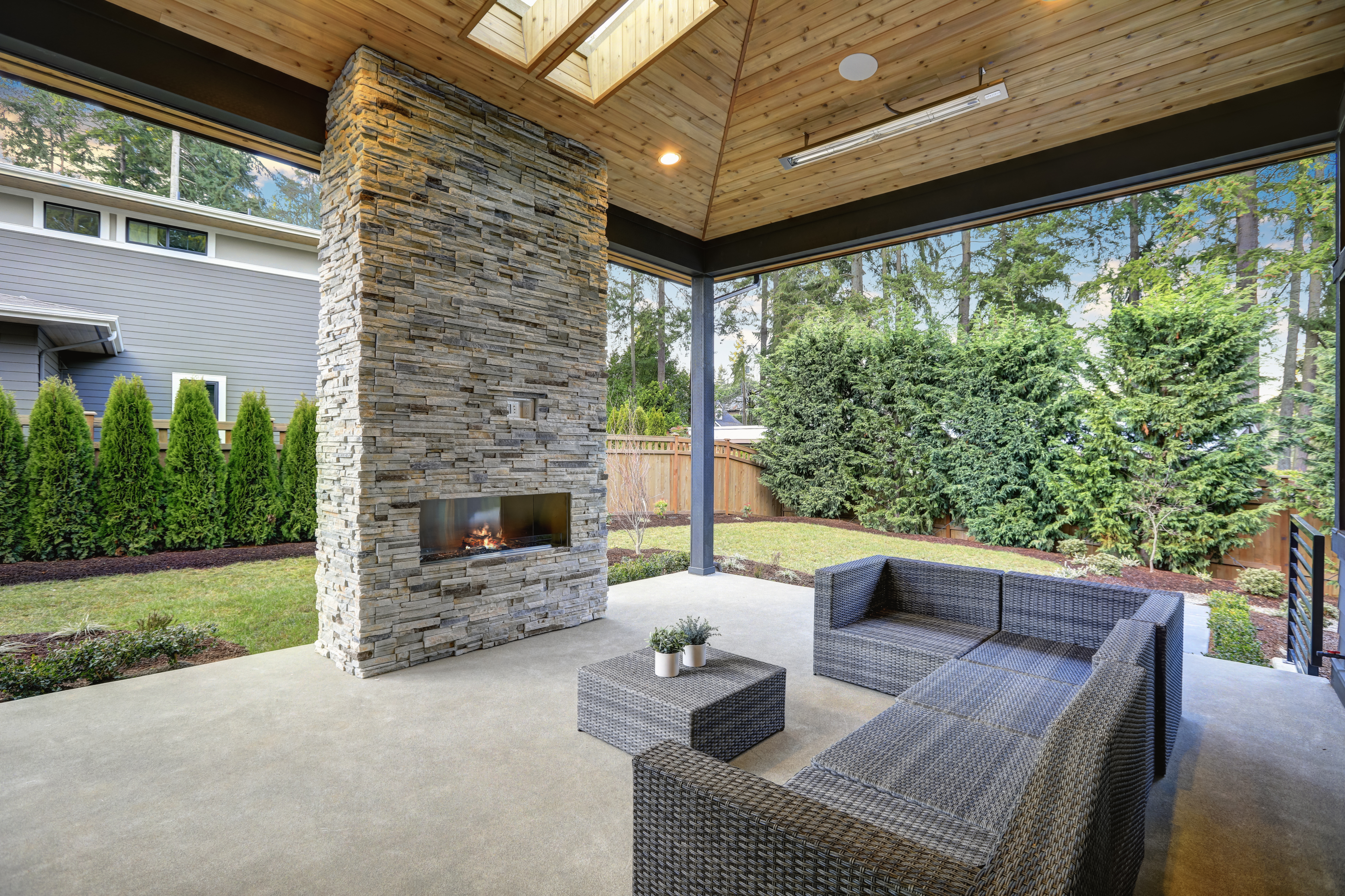 Stone Back Panel for a Natural, Earthy Feel